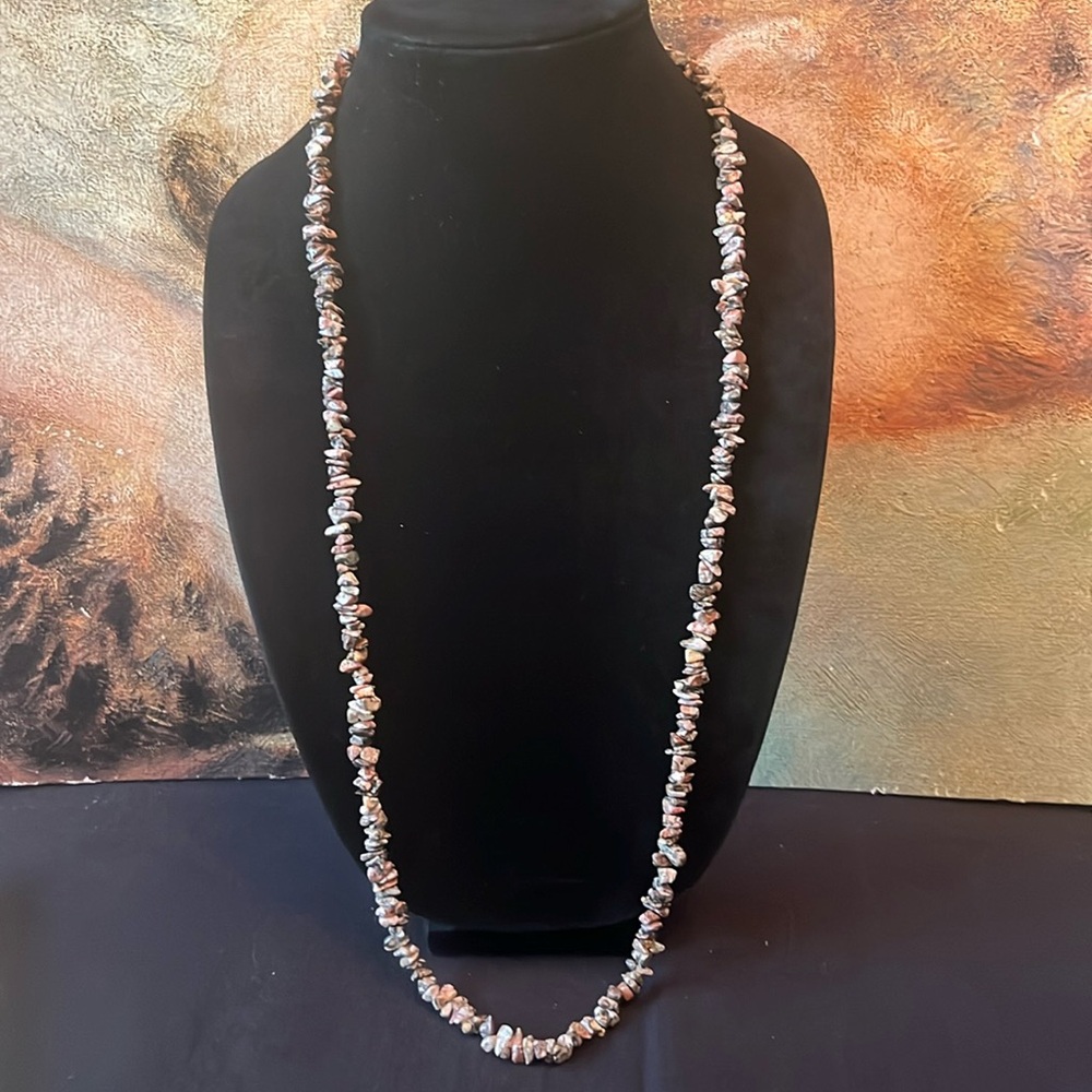 Leopard Skin Jasper Natural Chip Stone Strand Healing